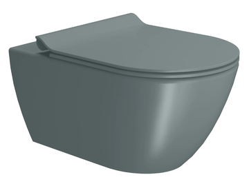 COLOR ELEMENTS 55X36 - Wall-hung back to wall ceramic toilet by GSI ceramica - view 2